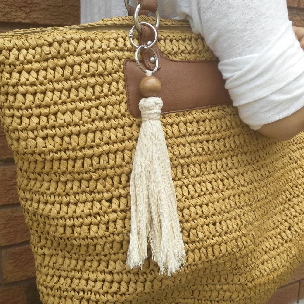 Handmade Macramé Tassel keychains